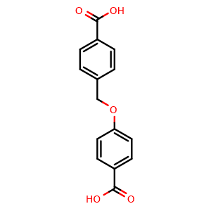 Chemical structure of 4-[(4-carboxyphenyl)methoxy]benzoic acid , CAS 345221-90-1, AChemBlock AD241925