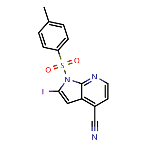 2-iodo-1-tosyl-1H-pyrrolo[2,3-b]pyridine-4-carbonitrile