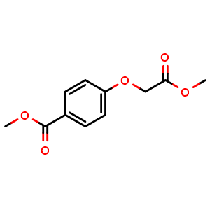 Chemical structure of Methyl 4-(2-methoxy-2-oxoethoxy)benzoate , CAS 35005-30-2, AChemBlock AD241940