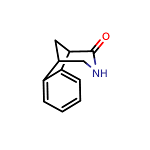 Chemical structure of 4,5-Dihydro-1H-1,5-methanobenzo[d]azepin-2(3H)-one , CAS 357426-13-2, AChemBlock AD241963