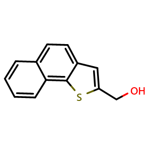 Chemical structure of Naphtho[1,2-b]thiophen-2-ylmethanol , CAS 35813-68-4, AChemBlock AD241966