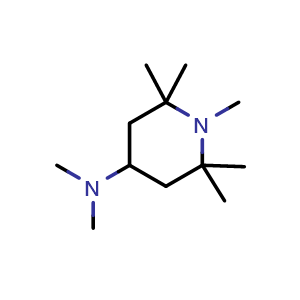 Chemical structure of N,N,1,2,2,6,6-Heptamethylpiperidin-4-amine , CAS 36177-86-3, AChemBlock AD241974