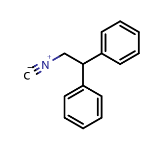 Chemical structure of 2,2-Diphenylethylisocyanide , CAS 374081-26-2, AChemBlock AD242007