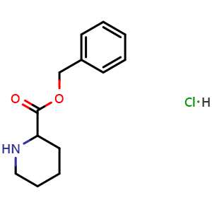 Chemical structure of Benzyl piperidine-2-carboxylate hydrochloride , CAS 38068-77-8, AChemBlock AD242032