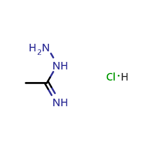Chemical structure of N-aminoacetamidine;hydrochloride , CAS 39254-63-2, AChemBlock AD242053