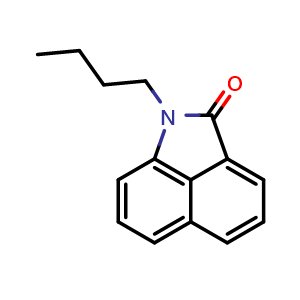 Chemical structure of 1-Butylbenzo[cd]indol-2(1H)-one , CAS 39273-39-7, AChemBlock AD242056