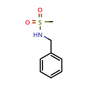 Chemical structure of N-Benzyl-methanesulfonamide , CAS 3989-45-5, AChemBlock AD242069