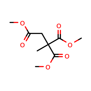 Chemical structure of Trimethyl propane-1,2,2-tricarboxylate , CAS 39994-40-6, AChemBlock AD242071