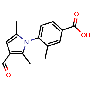 4-(3-formyl-2,5-dimethyl-1H-pyrrol-1-yl)-3-methylbenzoic acid
