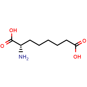 Chemical structure of (S)-2-Aminooctanedioic acid , CAS 4254-88-0, AChemBlock AD242116
