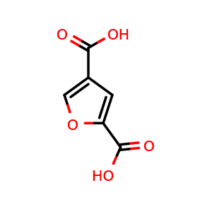 Chemical structure of Furan-2,4-dicarboxylic acid , CAS 4282-28-4, AChemBlock AD242120