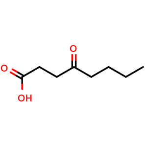 Chemical structure of 4-oxooctanoic acid , CAS 4316-44-3, AChemBlock AD242131