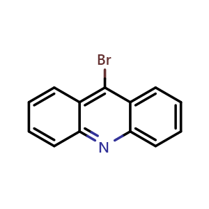 Chemical structure of 9-bromoacridine , CAS 4357-57-7, AChemBlock AD242136