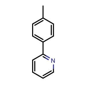 Chemical structure of 2-(4-Methylphenyl)pyridine , CAS 4467-06-5, AChemBlock AD242156