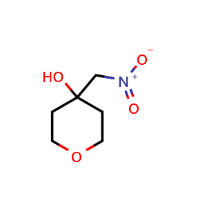 Chemical structure of 4-(Nitromethyl)tetrahydro-2H-pyran-4-ol , CAS 50289-14-0, AChemBlock AD242220