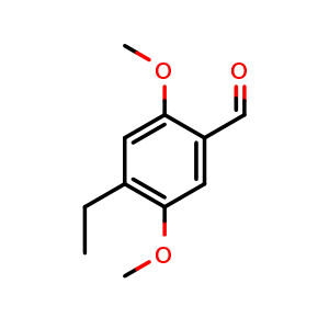 Chemical structure of 4-Ethyl-2,5-dimethoxybenzaldehyde , CAS 50505-61-8, AChemBlock AD242233