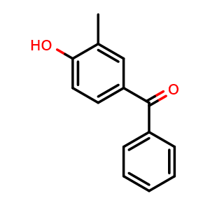 Chemical structure of 4-Benzoyl-2-methylphenol , CAS 5326-42-1, AChemBlock AD242303