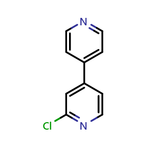 Chemical structure of 2-chloro-4,4'-bipyridine , CAS 53344-73-3, AChemBlock AD242308