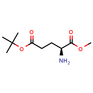 Chemical structure of O5-tert-Butyl O1-methyl (2S)-2-aminopentanedioate , CAS 53838-27-0, AChemBlock AD242327