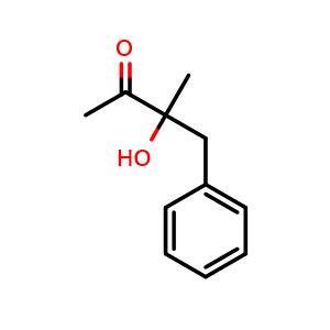 Chemical structure of 3-Hydroxy-3-methyl-4-phenylbutan-2-one , CAS 54123-76-1, AChemBlock AD242334