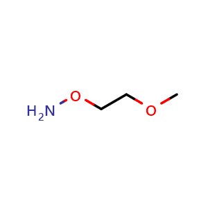 Chemical structure of O-(2-methoxyethyl)hydroxylamine , CAS 54149-39-2, AChemBlock AD242335