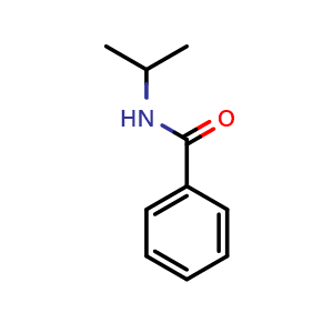 Chemical structure of N-(propan-2-yl)benzamide , CAS 5440-69-7, AChemBlock AD242343
