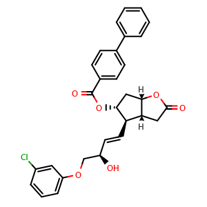 (3aR,4R,5R,6aS)-4-[(R,E)-4-(3-Chlorophenoxy)-3-hydroxybut-1-en-1-yl]-2-oxohexahydro-2H-cyclopenta[b]furan-5-yl [1,1'-Biphenyl]-4-carboxylate