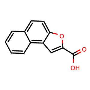 Chemical structure of Naphtho[2,1-b]furan-2-carboxylic acid , CAS 5656-67-7, AChemBlock AD242393
