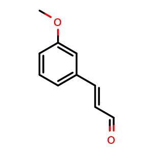 Chemical structure of (2E)-3-(3-methoxyphenyl)prop-2-enal , CAS 56578-36-0, AChemBlock AD242394