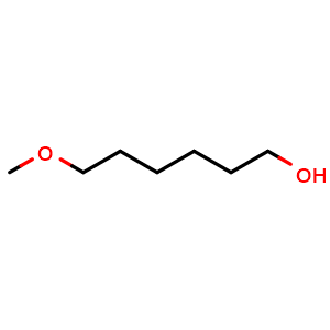 Chemical structure of 6-methoxyhexan-1-ol , CAS 57021-65-5, AChemBlock AD242403