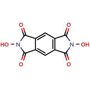 Chemical structure of 2,6-Dihydroxypyrrolo[3,4-f]isoindole-1,3,5,7(2H,6H)-tetraone , CAS 57583-53-6, AChemBlock AD242416