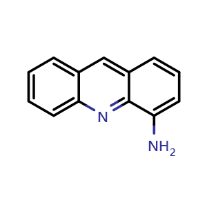 Chemical structure of 4-Acridinamine , CAS 578-07-4, AChemBlock AD242422
