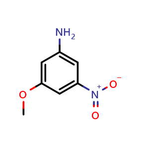 Chemical structure of 3-Methoxy-5-nitroaniline , CAS 586-10-7, AChemBlock AD242440