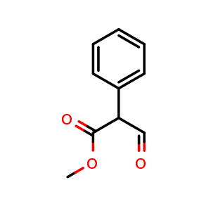 Chemical structure of methyl 3-oxo-2-phenyl-propanoate , CAS 5894-79-1, AChemBlock AD242448