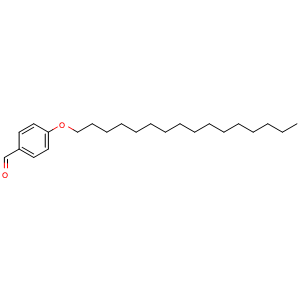 Chemical structure of 4-hexadecyloxybenzaldehyde , CAS 59117-18-9, AChemBlock AD242456