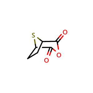 Chemical structure of 3-Oxa-8-thiabicyclo[3.2.1]octane-2,4-dione , CAS 6007-84-7, AChemBlock AD242477