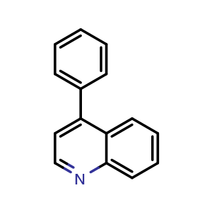 Chemical structure of 4-phenylquinoline , CAS 605-03-8, AChemBlock AD242486