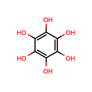 Chemical structure of benzene-1,2,3,4,5,6-hexol , CAS 608-80-0, AChemBlock AD242500