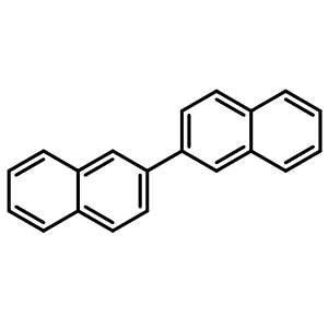 Chemical structure of 2,2'-Binaphthalene , CAS 612-78-2, AChemBlock AD242514