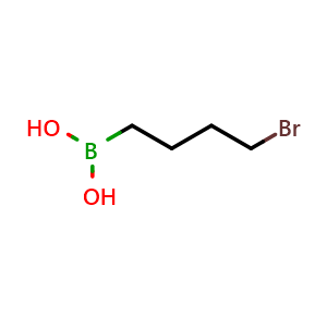 Chemical structure of (4-Bromobutyl)boronic acid , CAS 61632-72-2, AChemBlock AD242527