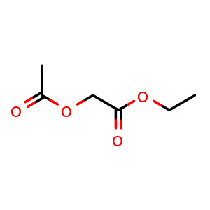 Chemical structure of Ethyl 2-(acetyloxy)acetate , CAS 623-86-9, AChemBlock AD242546