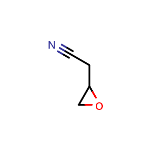 Chemical structure of 2-Oxiraneacetonitrile , CAS 624-58-8, AChemBlock AD242548