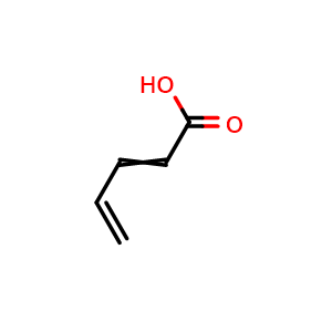 Chemical structure of Penta-2,4-dienoic acid , CAS 626-99-3, AChemBlock AD242556