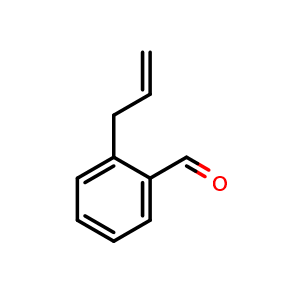 Chemical structure of 2-(Prop-2-en-1-yl)benzaldehyde , CAS 62708-42-3, AChemBlock AD242557
