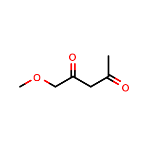 Chemical structure of 1-Methoxypentane-2,4-dione , CAS 6290-50-2, AChemBlock AD242562