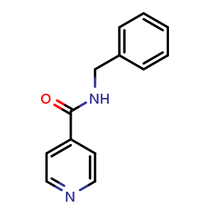 Chemical structure of N-benzylpyridine-4-carboxamide , CAS 6320-63-4, AChemBlock AD242577