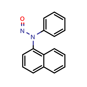 Chemical structure of N-nitroso-N-phenylnaphthalen-1-amine , CAS 6341-40-8, AChemBlock AD242582