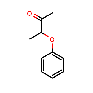 Chemical structure of 3-Phenoxybutan-2-one , CAS 6437-85-0, AChemBlock AD242607