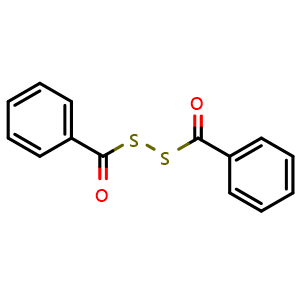 Chemical structure of (Benzoyldisulfanyl)(phenyl)methanone , CAS 644-32-6, AChemBlock AD242609