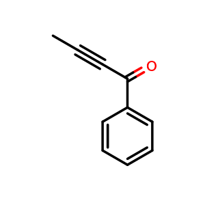 Chemical structure of 1-Phenylbut-2-yn-1-one , CAS 6710-62-9, AChemBlock AD242660